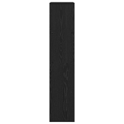 Bokskåp Svart Ek 69,5 x 29 x 137,5 cm Konstruerat trä