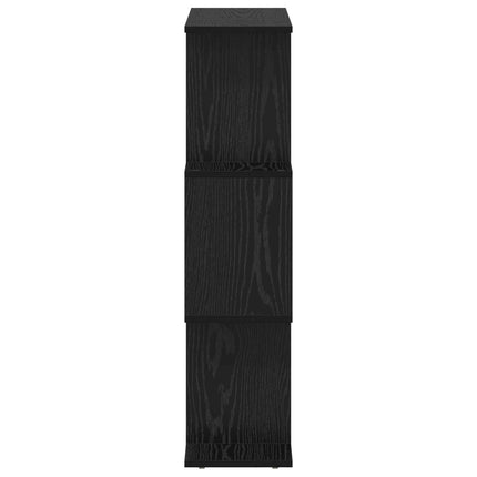 Bokskåp Svart Ek 70 x 24 x 97 cm Konstruerat trä