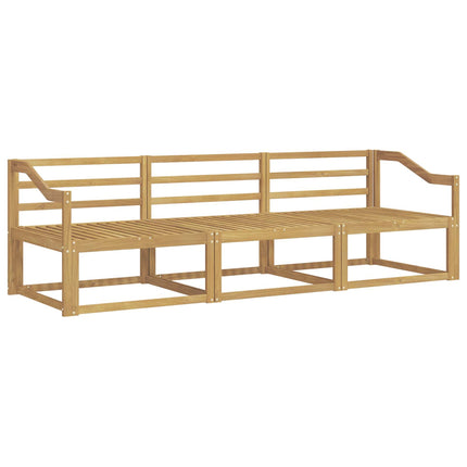 Utomhussoffset 3 pcs Vit 245,5 x 83 x 73 cm Massivt Akaciaträ