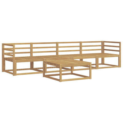 Utomhussoffset 5 pcs Vit 79 x 79 x 37 cm Massivt Akaciaträ