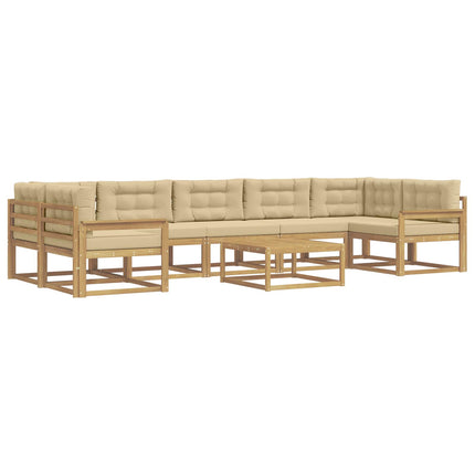 Utomhussoffset 6 st Vit och Beige
