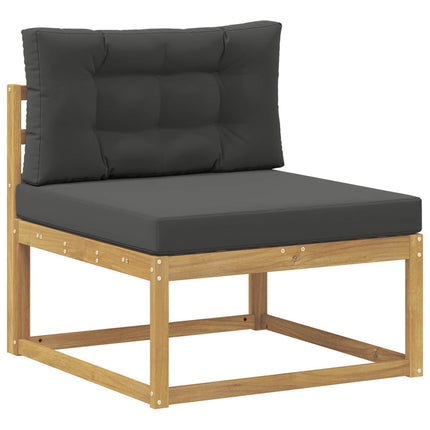 Utomhussoffset 9 pcs Vit och antracit 79 x 79 x 37 cm Polyester