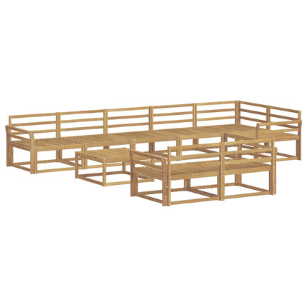 Utomhussoffset 9 pcs Vit 79 x 79 x 37 cm Massivt Akaciaträ