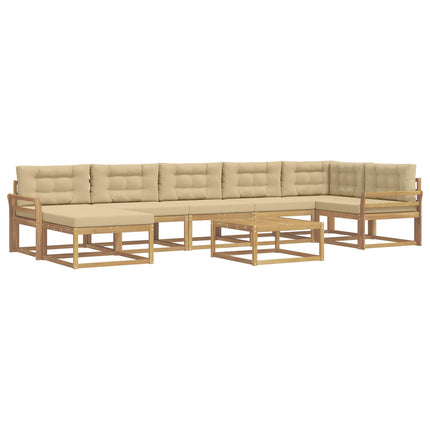 Utomhussoffset 8 st Vit och Beige