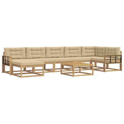 Utomhussoffset 8 st Vit och Beige