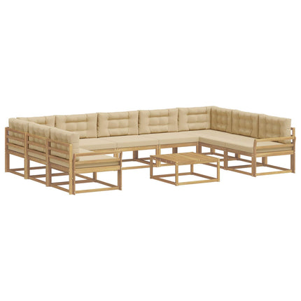 Utomhussoffset 10 st Vit och Beige