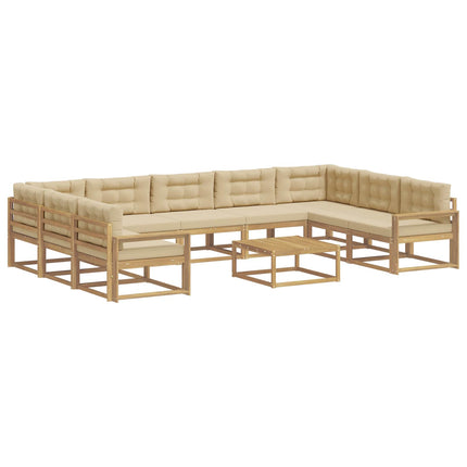 Utomhussoffset 10 st Vit och Beige