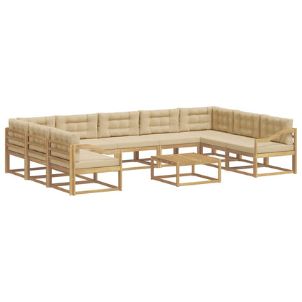 Utomhussoffset 10 st Vit och Beige