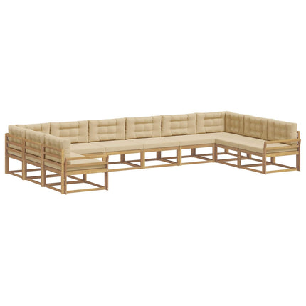 Utomhussoffset 10 st Vit och Beige