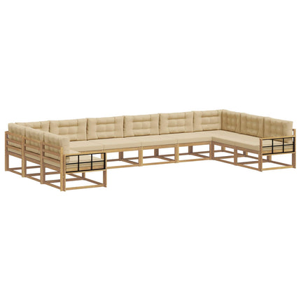 Utomhussoffset 10 st Vit och Beige