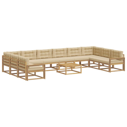 Utomhussoffset 11 st Vit och Beige
