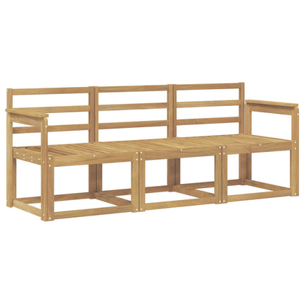 Utomhussoffset 3 pcs Vit 189,5 x 63 x 73 cm Massivt Akaciaträ