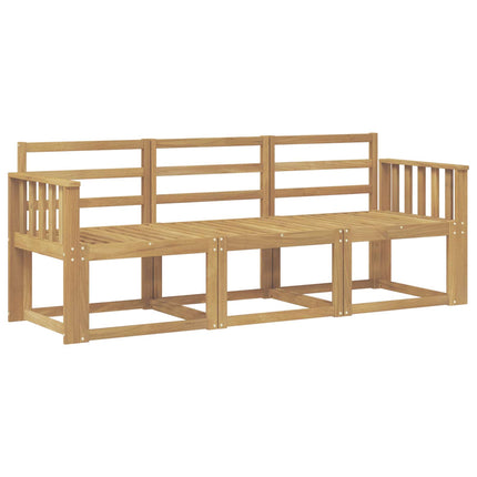 Utomhussoffset 3 pcs Vit 189,5 x 63 x 73 cm Massivt Akaciaträ
