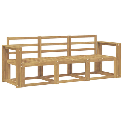 Utomhussoffset 3 pcs Vit 197,5 x 63 x 73 cm Massivt Akaciaträ