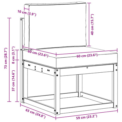 Utomhussoffset 3 pcs