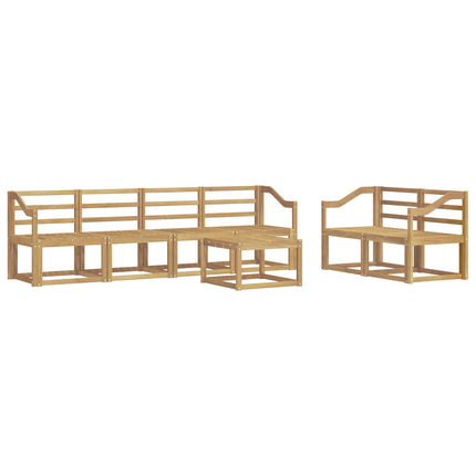 Utomhussoffset 7 pcs Vit 59 x 59 x 37 cm Massivt Akaciaträ