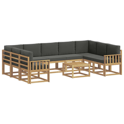 Utomhussoffset 10 st Vit och antracit Polyester