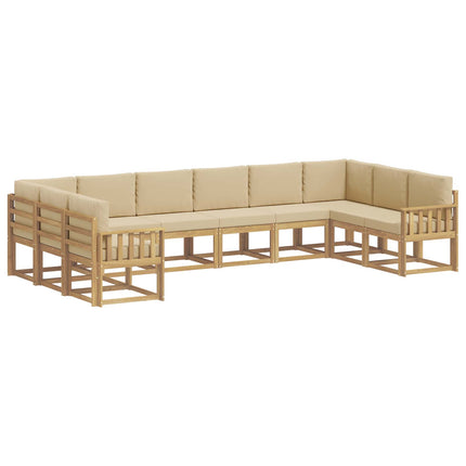 Utomhussoffset 10 st Vit och Beige