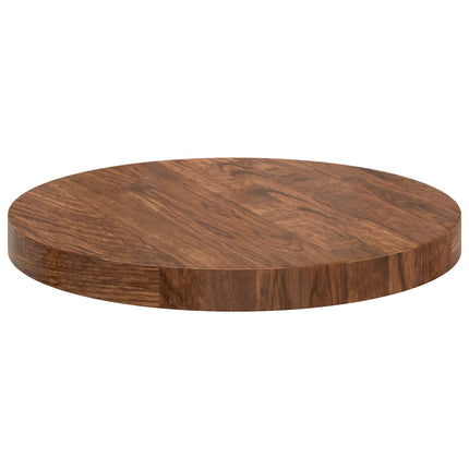 Bordsskiva Ljusbrun Ø 30 x 2,5 cm Massivt Ekträ