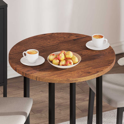 Bordsskiva Ljusbrun Ø 70 x 2,5 cm Massivt Ekträ