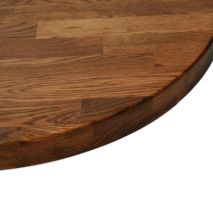 Bordsskiva Ljusbrun Ø 80 x 2,5 cm Massivt Ekträ