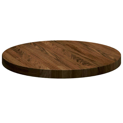 Bordsskiva Mörkbrun Ø 40 x 2,5 cm Massivt Ekträ