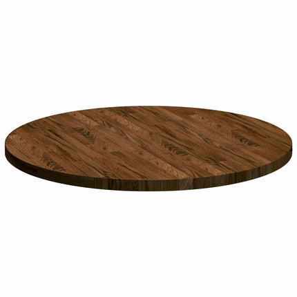 Bordsskiva Mörkbrun Ø 80 x 2,5 cm Massivt Ekträ