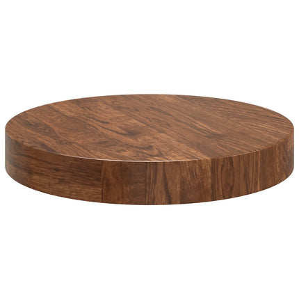 Bordsskiva Ljusbrun Ø 30 x 4 cm Massivt Ekträ