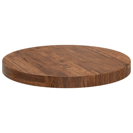 Bordsskiva Ljusbrun Ø 50 x 4 cm Massivt Ekträ