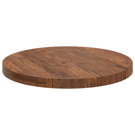 Bordsskiva Ljusbrun Ø 60 x 4 cm Massivt Ekträ