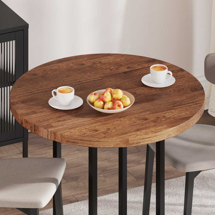 Bordsskiva Ljusbrun Ø 90 x 4 cm Massivt Ekträ