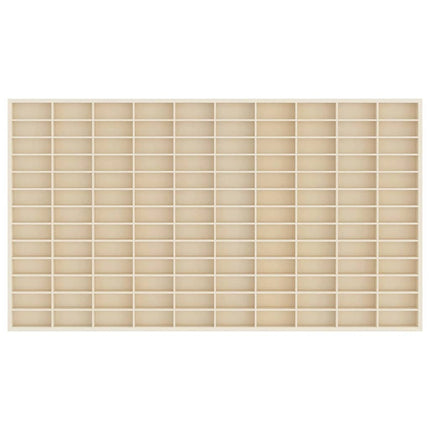 Väggdisplay med hylla Beige 98 x 4,5 x 55 cm Konstruerat trä