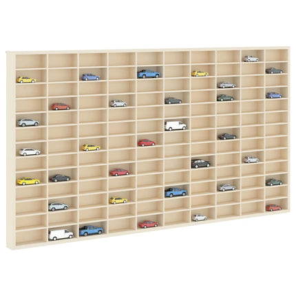Väggdisplay med hylla Beige 98 x 4,5 x 55 cm Konstruerat trä