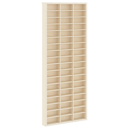 Väggdisplay med hylla Beige 30 x 4,5 x 75 cm Konstruerat trä