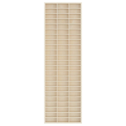 Väggdisplay med hylla Beige 30 x 4,5 x 96 cm Konstruerat trä