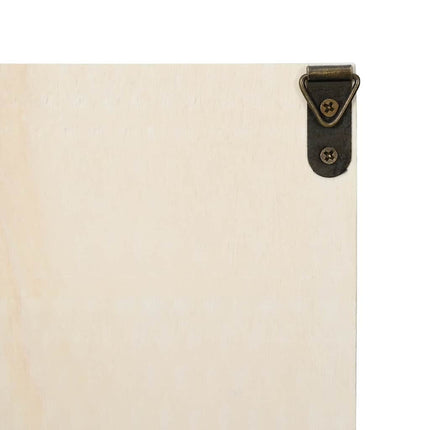 Väggdisplay med hylla Beige 40 x 8,5 x 37 cm Konstruerat trä