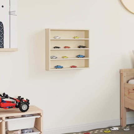 Väggdisplay med hylla Beige 40 x 8,5 x 37 cm Konstruerat trä