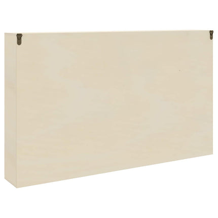 Väggdisplay Väggmonterat Beige 60 x 8,5 x 37 cm Konstruerat trä