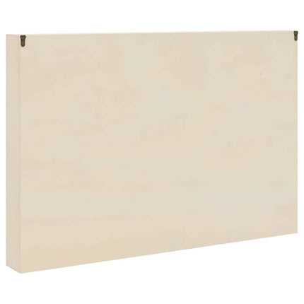 Väggdisplay med hylla med dörr Beige 80 x 8,5 x 54 cm Plywood