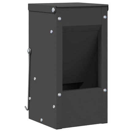 Kaninsmatare Svart 12,5 x 12,5 x 25 cm Kallvalsat Stål