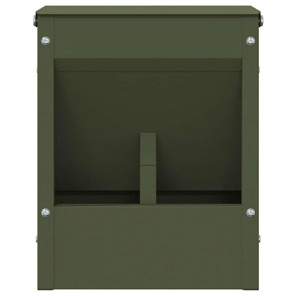 Kaninsmatare Olivgrön 20 x 12,5 x 25 cm Kallvalsat Stål