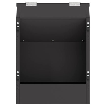 Kaninsmatare Svart 64.5 x 25.5 x 45.5 cm Kallvalsat Stål