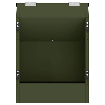 Kaninsmatare Olivgrön 64.5 x 25.5 x 45.5 cm Kallvalsat Stål