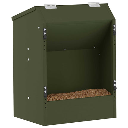 Kaninsmatare Olivgrön 64.5 x 25.5 x 45.5 cm Kallvalsat Stål