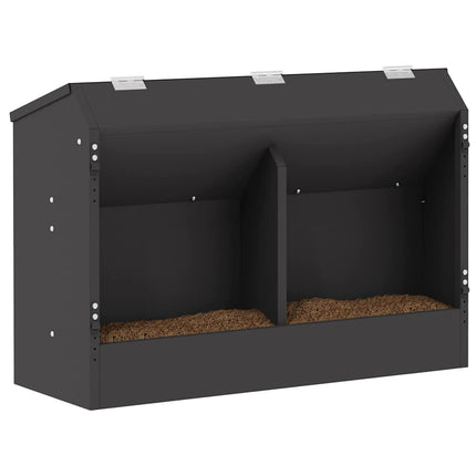 Kaninsmatare Svart 64.5 x 25.5 x 45.5 cm Kallvalsat Stål