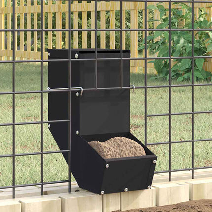 Kaninsmatare Svart 12,5 x 26 x 28,5 cm Kallvalsat Stål