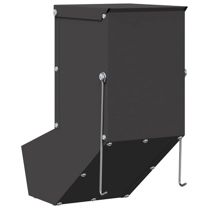 Kaninsmatare Svart 12,5 x 26 x 28,5 cm Kallvalsat Stål