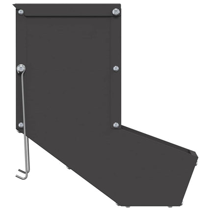 Kaninsmatare Svart 12,5 x 26 x 28,5 cm Kallvalsat Stål
