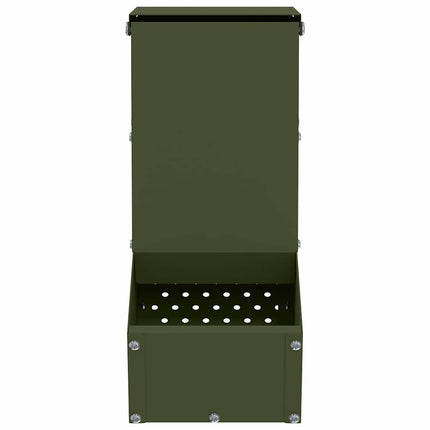 Kaninsmatare Olivgrön 12,5 x 26 x 28,5 cm Kallvalsat Stål