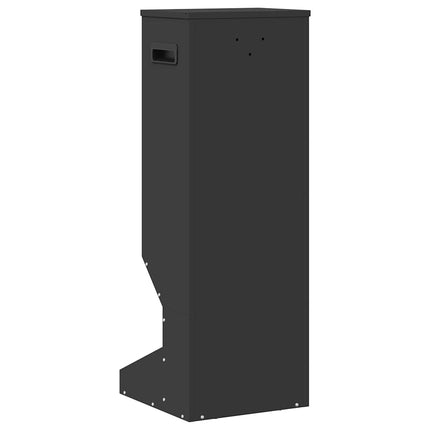 Rådjur Foderautomat Svart 28 x 30 x 80 cm Kallvalsat Stål